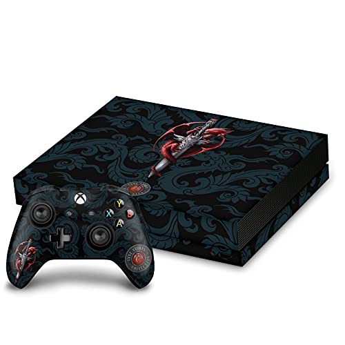 Vinyle Xbox One X pour setup gaming déco fantastique Anne Stokes