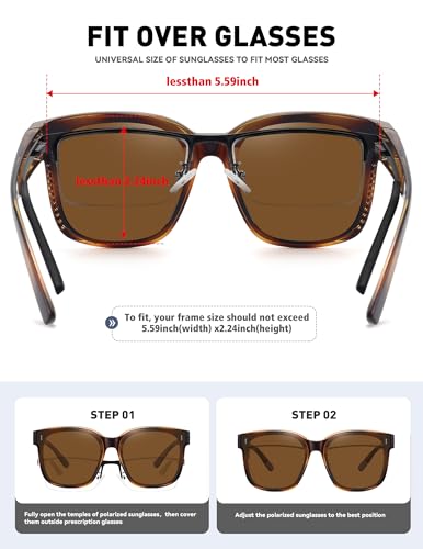MEETSUN Lightweight Oversized Fit Over Glasses Sunglasses for Women Trendy Square Polarized Sun Glasses for Driving4