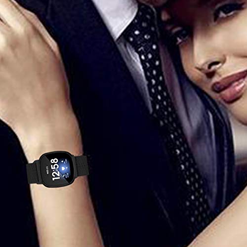 Banda de acero inoxidable compatible con Fitbit Sense/Versa 3 miniatura 7