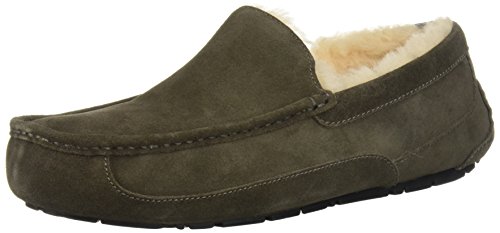 UGG Men's Ascot Slipper, Grey Charcoal, 12 M US