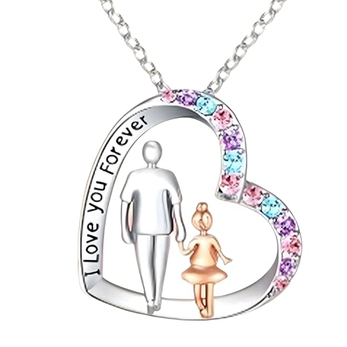 Collier avec pendentif en forme de cœur élégant avec chaîne robuste en alliage de zinc