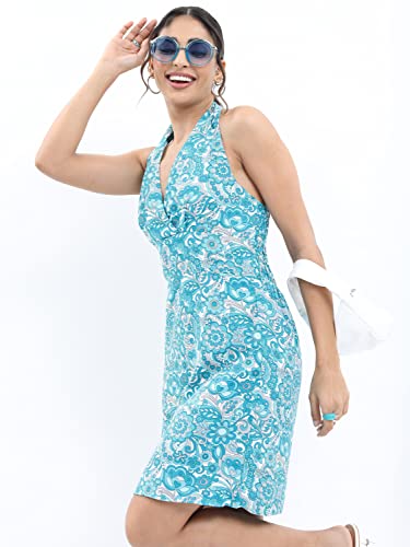 Image of Ketch Women Regular Fit Printed Sleeveless Dress
