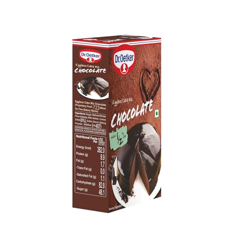 Image of Dr. Oetker FunFoods Chocolate Cake Mix, 250g | Eggless | Rich Chocolate Flavour | Soft & Moist Cake Made at Home (Pack of 3)