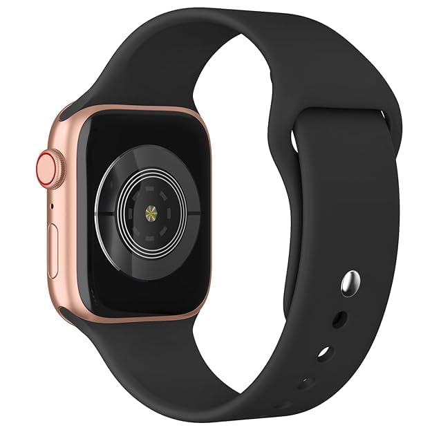 Image of TechMount Compatible with Apple Watch Straps 42mm 44mm 45mm 49mm Soft Silicone Luxury Sport Band Strap Compatible With Apple Watch Ultra Series 8 7 6 5 4 3 2 1 SE (NOT FIT WITH 38MM, 40MM,41MM)