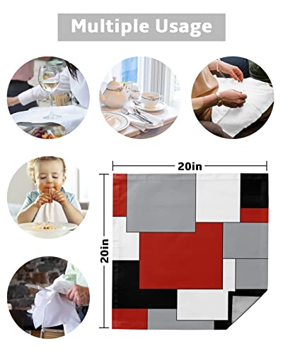 Servilletas de Tela 4Pcs Color Block 50x50 cm miniatura 5