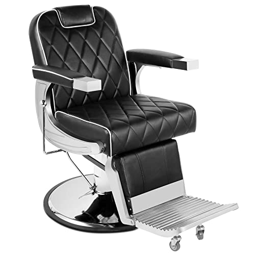Artist Hand All Purpose Barber Chair Wide Backrest Reclining Salon Chair for Hair Stylist Tattoo Chair Makeup Chair for Salon Equipment