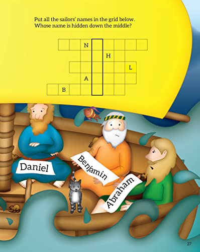 Bible Story And Activity Book For Kids Ages 4 To 8: Over 100 Colorful Activities Including Coloring, Puzzles, Mazes, Connect The Dots, Drawing, And Stickers #TOP6