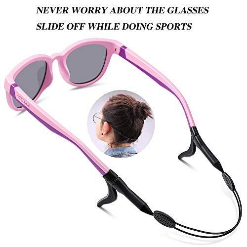 Acbluce Girls Sunglasses Polarized For Child Youth Junior Sport Teen Rubber Kids Toddler Glasses #TOP3