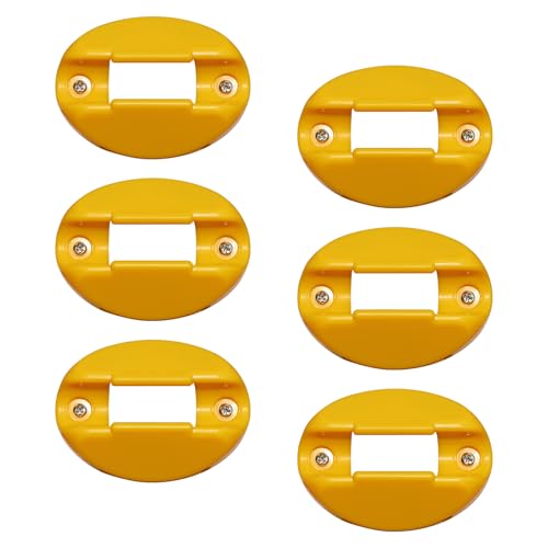 6 Pcs Electrical Marine Shore Power Cable Clips, Cord Holder Designed to Hold A Standard 30 Amp/10 Gauge Marine Power Cord in, Use on Deck or Edge of Dock to Organize Shore Power Cable, Yellow