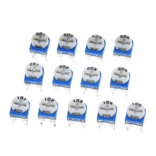 Potentiomètre RM065 en lot de 65 pièces de résistances ajustables horizontales WH06-2