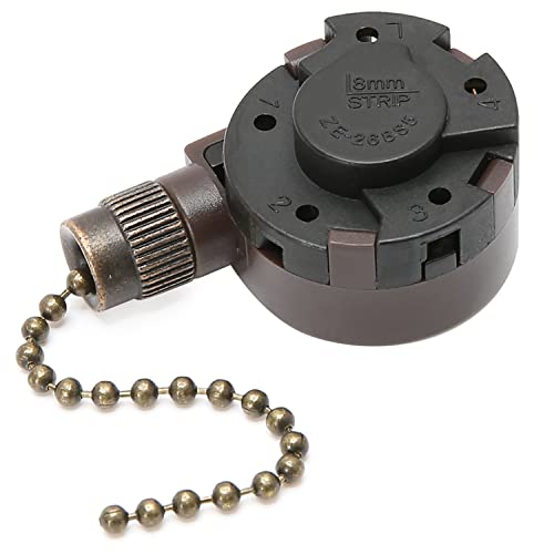 Interruptor de ventilador techo Zing Ear ZE-268S5 con 5 cables para reparar motor Hunter
