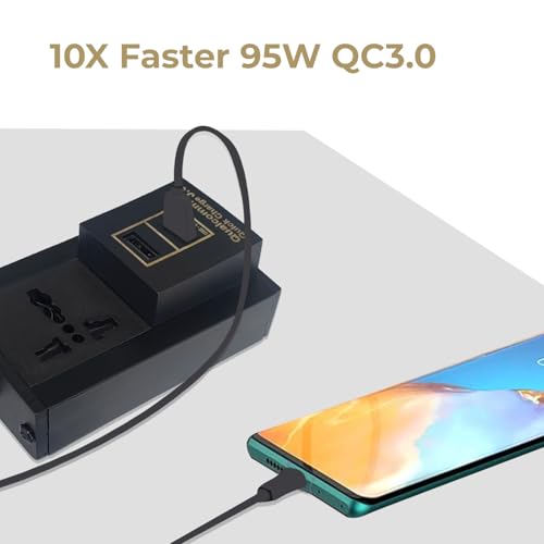 Image of MX Extension Board - Universal 3‑Pin Socket + 95 W USB‑C Power Delivery & USB‑A Port | 1.5 m Heavy‑Duty Cable | Flame‑Retardant Body, Safety Shutter, 6-13 A Rated