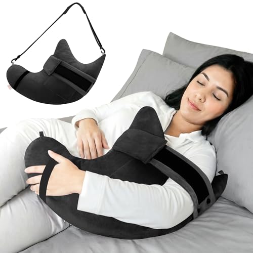Muwago Shoulder Surgery Pillow for Rotator Cuff Pain Impingement Replacement Recovery Aids Side Sleepers Body Post Arm Torn Injury Support Relief Supplies Broken Collarbone Neck Rehab Must Haves