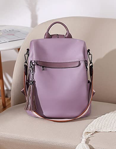 Telena Backpack Purse For Women, Pu Leather Anti Theft Travel Backpack Purse Shoulder Bags With Tassel #TOP1
