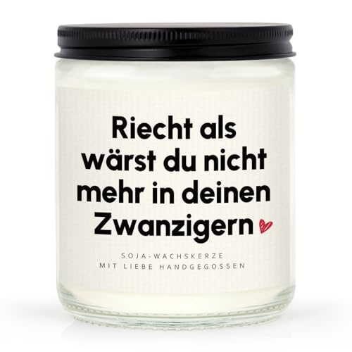 Craftique 30 Geburtstag Frauen, Soja-Wachskerze Kerze, Geschenk 30. Geburtstag Frau, Geschenk zum 30 Frau, Geburtstagsgeschenk für Frauen, Freundin, Schwester