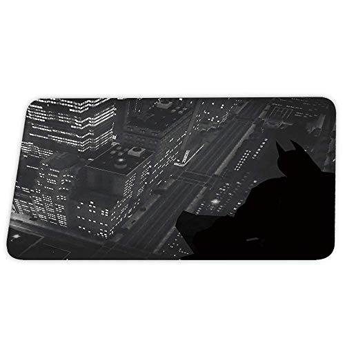 Personnalisé Batman Silhouette Ombre Corail Velours Tapis De Bain Tapis De Douche Antidérapant Pour Le Décor De Salle De Bains Ensembles Tapis De Porte Avec Support En Caoutchouc Tapis De Sol De Cuisi