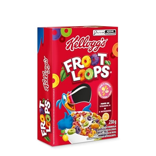 Cereal Froot Loops® sabor de Frutas Kellogg's® 230g Cereal Froot Loops® sabor de Frutas Kellogg's® 230g