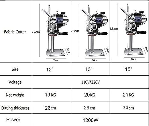 Amazon.co.jp: 1100W/1200W 布裁断機、工業用布裁断機、LEDライト