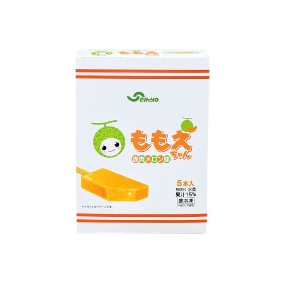 Amazon.co.jp: ももえちゃん 赤肉メロン味 セイヒョー 75ml×5本 アイス