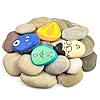 YISZM Large Rocks for Painting, 10PCS River Rocks for Painting, 3-4 Inches Flat Smooth Painting Stones for DIY Arts & Crafting