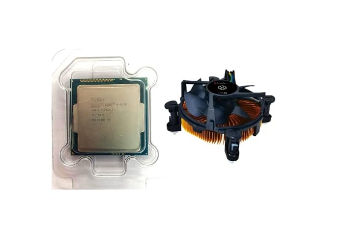 Core i3-4170 4th Generation Processor for MATRIXMXH81,H81 NVME LGA 1150 Supported Mother Board 3.70 Ghz and Cooling Fan with Copper Heat Sink & Cooling Paste-picture-28