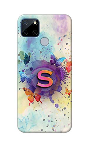 Image of PRINTFIDAA� Printed Hard Back Cover Case for Realme C12 Back Cover (Alphabet S) -2808