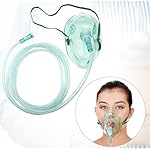 3 Pack Oxygen Mask for Face Adult with 7 Ft Tube, Adult Oxygen Mask with Adjustable Elastic Strap - Adult Elongated XL,Green - Image 2