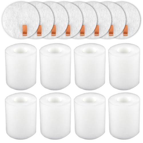 (8 Sets) Replacement Foam Filters (3.7