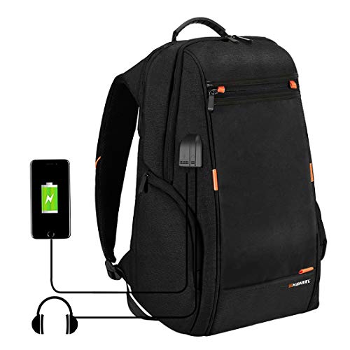 HAWEEL Multi-Function Outdoor Backpack, Water Resistant Laptop Backpack College School Bookbag for...