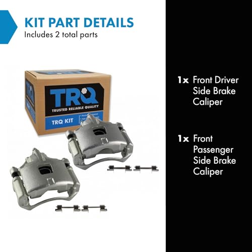 Image of TRQ Front Brake Caliper Set Compatible with 97-04 Buick 97-05 Cadillac 00-05 Chevrolet 97-03 Oldsmobile 00-03 Pontiac