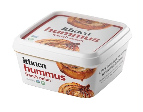 Ithaca Hummus, French Onion Hummus, Non-GMO, Minimal Ingredients, 10oz