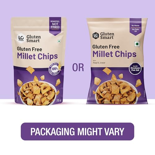 Image of Lo Foods Gluten Free Millet Ragi Chips 75g x 4