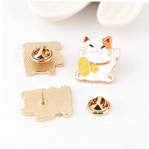 Badge chat broche VALICLUD avec épingle à nourrice anti-perte pour vêtements - 6