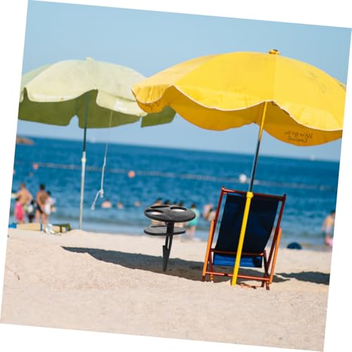 Table à vin pliante extérieure compacte avec support verre pour plage