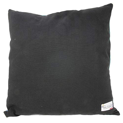 Musart Decorative Square Throw Pillow Case Cushion Cover Jacquard Weave Fabric Premium Cushions For Sofa Or Bedroom 18 X 18 Inches Vincent Van Gogh Almond Blossoms Made In France #TOP4