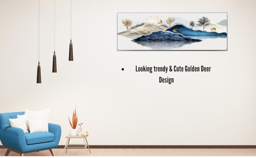 Image of Polyester Printed Air Conditioning Dust Cover Folding Designer Ac Cover For Indoor Split Ac 1.5 Ton (97X 31X 21 Cm ) (New Deer)