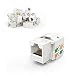 CableCreation 20-Pack Cat6 / RJ45 Keystone Module Connector, White