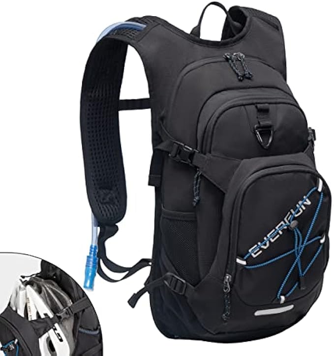EVERFUN Hydration Backpack with 2L/3L Water Bladder Lightweight Insulation Hiking Pack Tactical Backpack Women Men Hydration Day Rucksack for Cycling, Running, Climbing, Camping, Biking