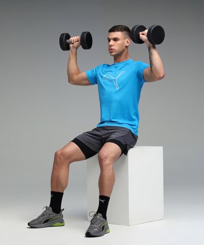 Image of Puma Men Polyester Solid Regular Fit T-Shirt