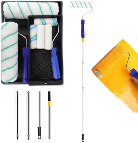 ROLLINGDOG 4 Inch Paint Roller - 4" Microfiber Jumbo Rollers For