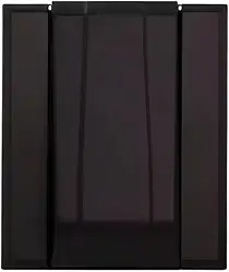 Acabamento para Válvula de Descarga Hydra/Docol Luxo em Metal Compatível com Deca, Hydra e Docol, Preto fosco Tampa Metálica