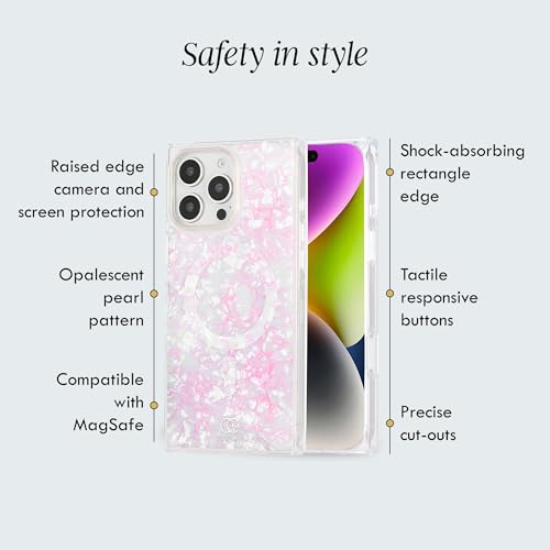 Image of COCOMII Rectangle for iPhone 16 Pro Max Case, Hot Pink Opal