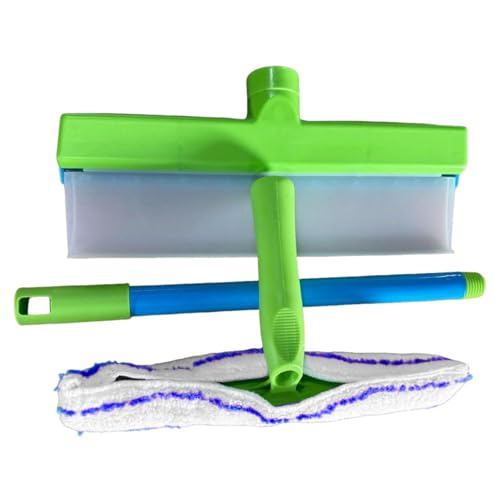 Elastómero de limpieza de superficies: mango ergonómico de 10 x 7 pulgadas, dispositivo de fregado de vidrio, instrumentos de secado material sintético, mecanismo de eliminación de humedad manual |
