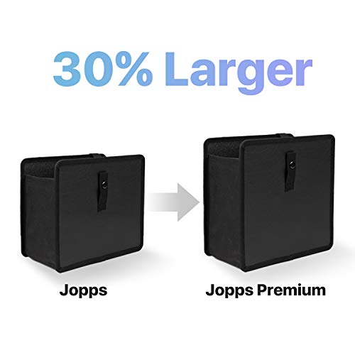 Kmmotors Foldable Hanging Car Trash Can, Car Trash Bag, Car Trash Bin, Vegan Leather And Oxford Clothes Car Organizer, Cute Car Gadgets (Large, Black) #TOP1