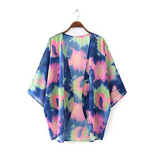 Image of CASURESS Women's Cardigan-Sheer Kimono Loose Summer Floral Print Cover Ups