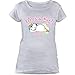 Produktbild Pummeleinhorn Pummel & Friends Damen T-Shirt Dream Big, grau (M)
