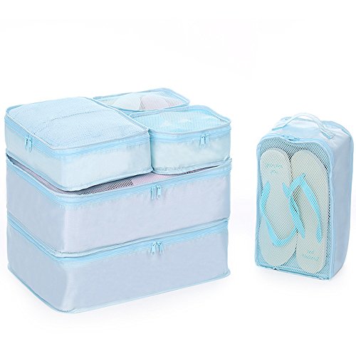 Zoomlie Organizador de malas mulher azul azul etiqueta única, azul