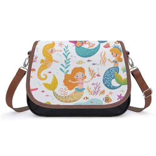 Sac messager sirène pour femme parfait pour les balades et sorties estivales