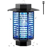 Insektenvernichter Elektrisch 4200V,Mückenlampe 18W UV Licht,IPX4 Wasserdichte Fliegenfalle Elektrisch Mückenfalle für Innen & Außenbereich,Insektenfänger gegen Mücken,Fliegen,Wespen