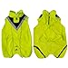 DOGOPAL Regenmantel Hund wasserdicht für kleine & große Hunde - Gelber Hunderegenmantel mit Reflektorstreifen - Wasserdichter Hundemantel, Regenschutz & Regenjacke (Gelb, XL)